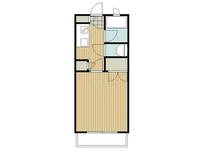 サニーパレス政所(1K/3階)の間取り写真