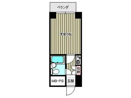 ソフィアお茶の水(1K/9階)の間取り写真