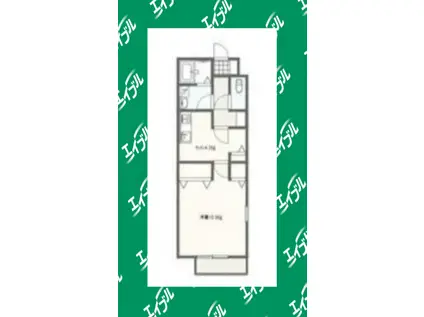 サンガーデンひかりIII(1K/2階)の間取り写真