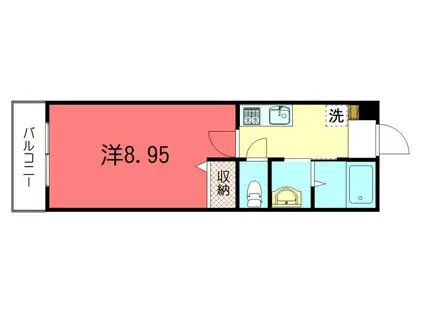 シェモア堂ノ前(1K/3階)の間取り写真