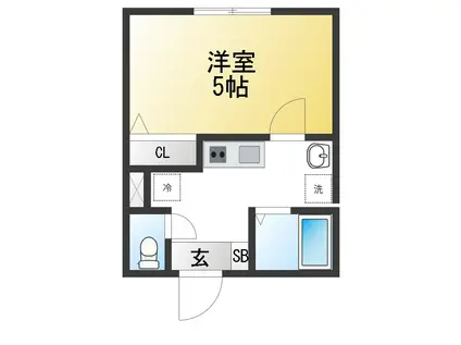 ATRAS MATUDO(1K/3階)の間取り写真