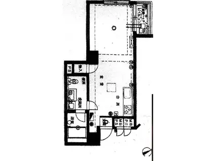 レック芝公園(ワンルーム/11階)の間取り写真