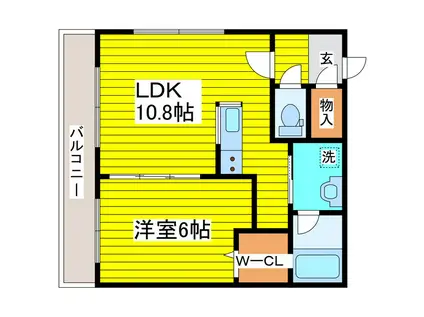 A-BIC元町(1LDK/3階)の間取り写真