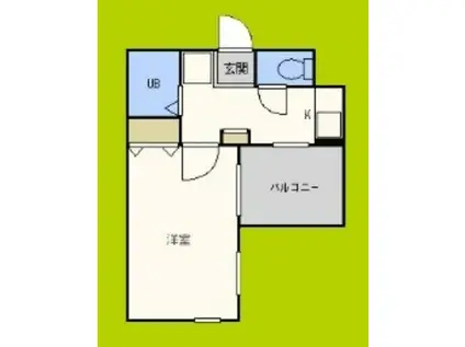 Mプラザ長堀弐番館(1K/2階)の間取り写真