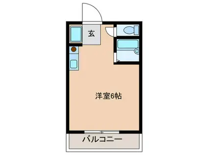 シティハウスナガサキ43(ワンルーム/4階)の間取り写真