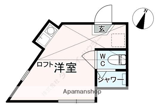 ユナイト金沢八景ハイゼンベルグ(ワンルーム/1階)の間取り写真
