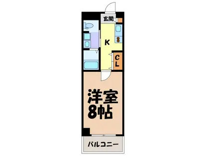 RIDGE大曽根(1K/10階)の間取り写真