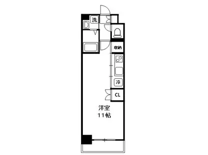 ラピス22(ワンルーム/2階)の間取り写真