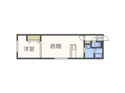 コンフォール マルキョウ(1LDK/2階)の間取り写真