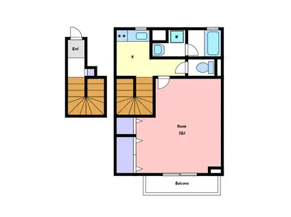 フロレスタ(1K/2階)の間取り写真