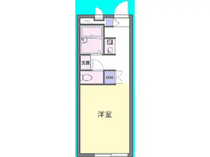 プレミール(1K/2階)の間取り写真