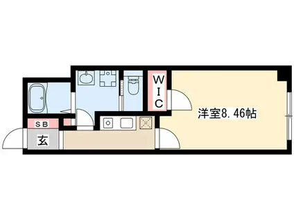 SOPHIA II A(1LDK/3階)の間取り写真
