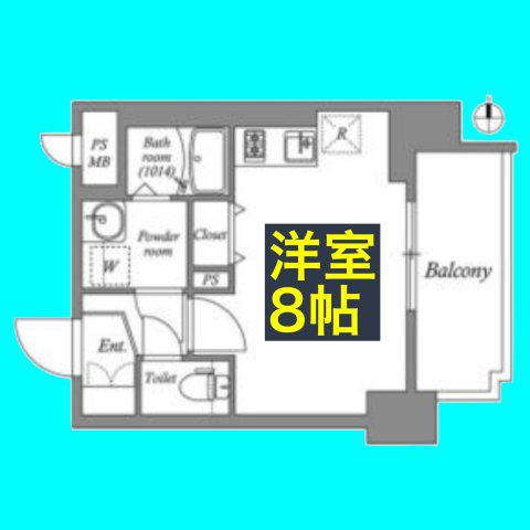 ARTIZA金山(ワンルーム/2階)の間取り写真