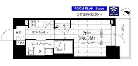 ステージグランデ本千葉(1K/5階)の間取り写真
