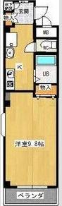 アレグリーアNISHINODAI(1K/2階)の間取り写真