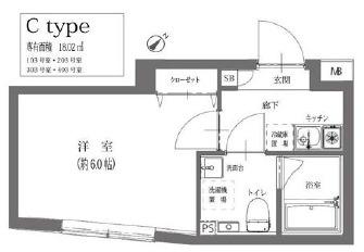 MAXIV BASIC 荻窪(1K/3階)の間取り写真