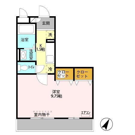 D-ROOM汐止(1K/1階)の間取り写真