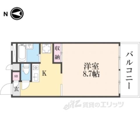 レオパレス吉田(1K/3階)の間取り写真