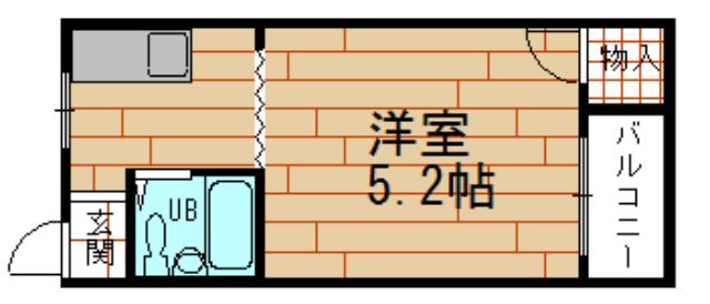 ハイツ東邦(1K/1階)の間取り写真