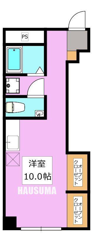 戸田家駒込マンション(ワンルーム/2階)の間取り写真