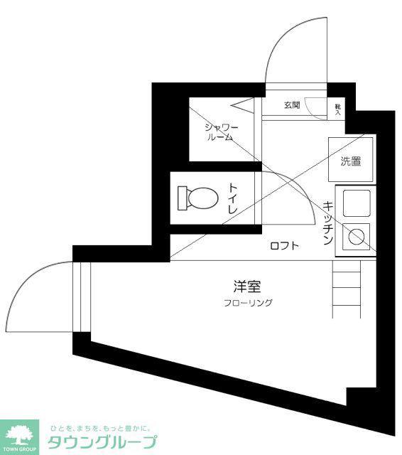 CLASS市ヶ谷(ワンルーム/2階)の間取り写真
