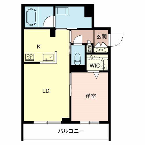 シャーメゾン 姫路W(1LDK/3階)の間取り写真