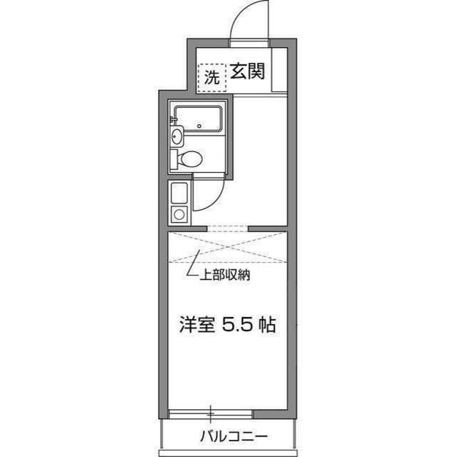 ロイヤルマンション松田(ワンルーム/2階)の間取り写真
