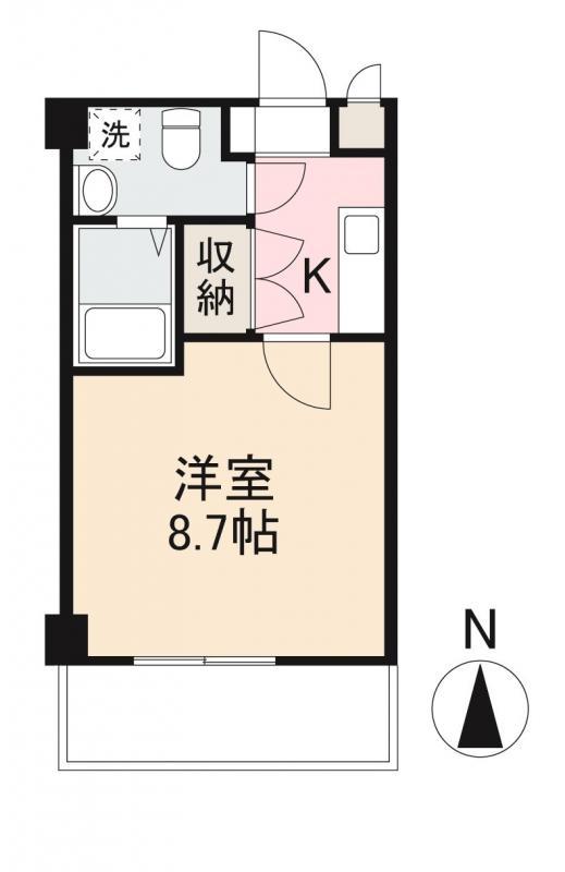 プレシャスタイム中野町(1K/4階)の間取り写真