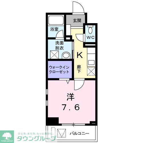 アルトピァーノ(1K/3階)の間取り写真