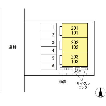 和 NAGOMI(1LDK/2階)の間取り写真