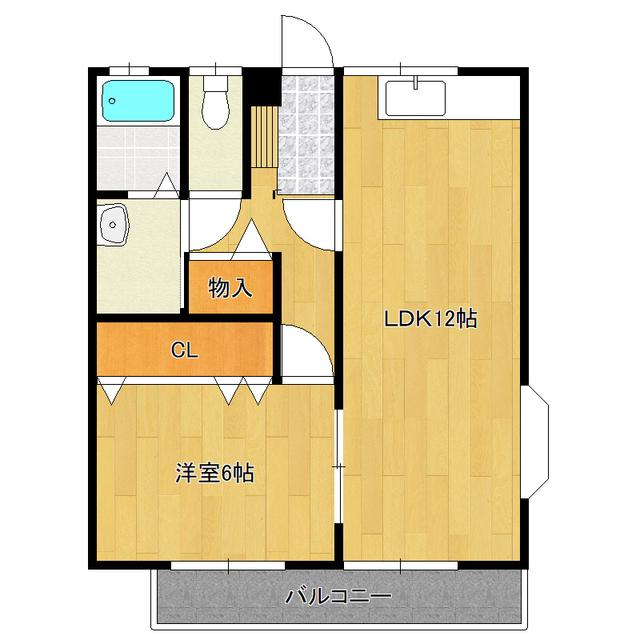 出沢ハイツ(1LDK/1階)の間取り写真