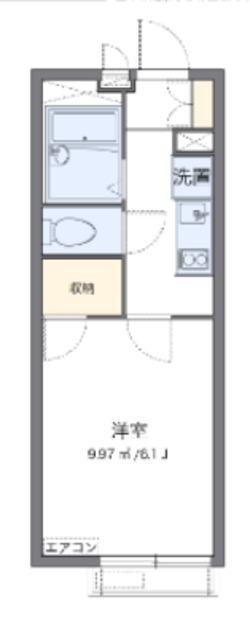 レオパレスSHIBIRAKI(1K/3階)の間取り写真