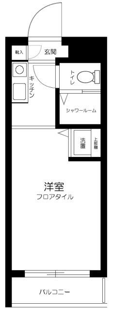 ステーションプラザ多摩川(ワンルーム/1階)の間取り写真