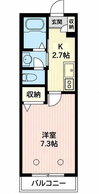 アバスティ千石(1K/2階)の間取り写真