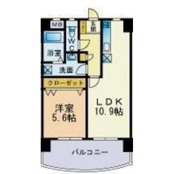 Mソレイユ21(1LDK/2階)の間取り写真