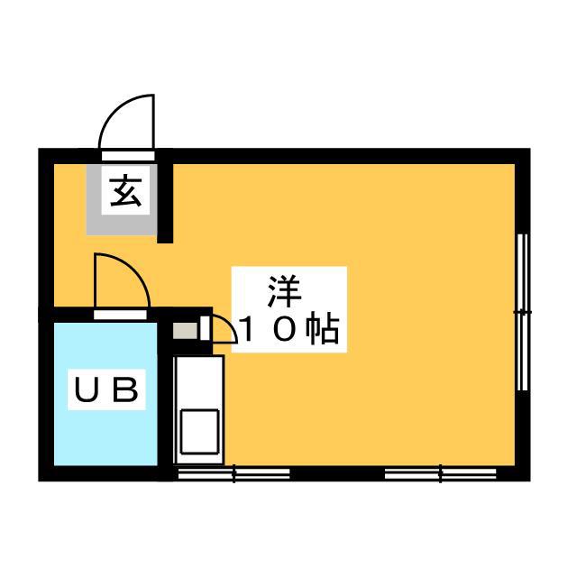 林ビル(ワンルーム/3階)の間取り写真