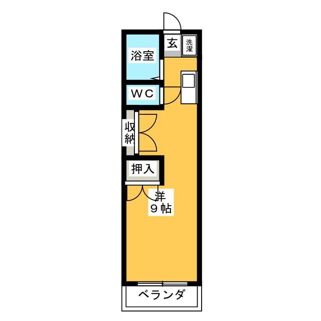 レジデンスマンション A(ワンルーム/3階)の間取り写真