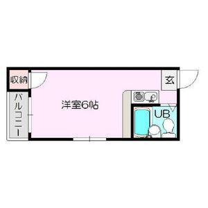 アヴァンス北大阪(ワンルーム/4階)の間取り写真