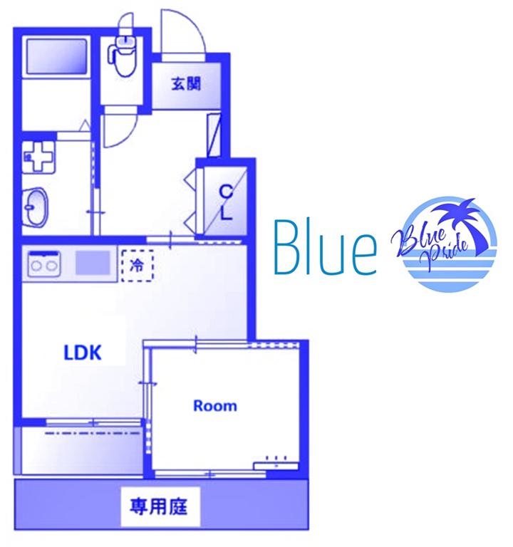 グレイスヒル(1LDK/1階)の間取り写真