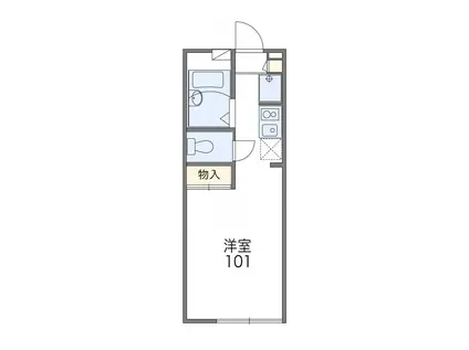 レオパレスアーク富岡II(1K/2階)の間取り写真