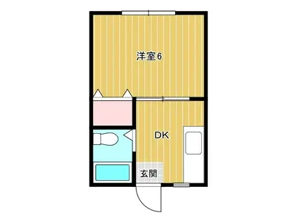 ハイツKOYAMA-B棟(1K/2階)の間取り写真