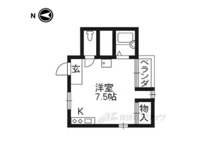 第3レジデンス春田(ワンルーム/2階)の間取り写真