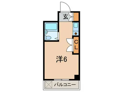 ピュアコーポヤマザキ(ワンルーム/3階)の間取り写真