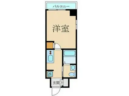 スカイコート神田第二(1K/6階)の間取り写真
