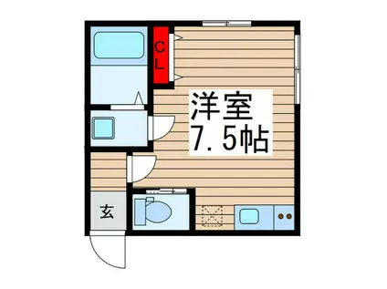 ダイワティアラ津田沼XI(ワンルーム/2階)の間取り写真