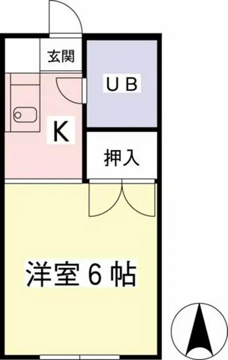 向ノ岡ハイツ3号棟 2階階 間取り