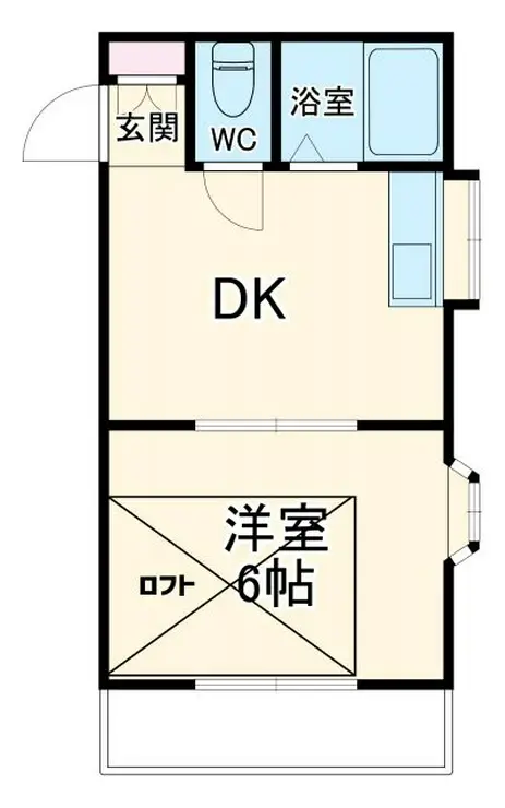 グリーンターフ鬼高 2階階 間取り