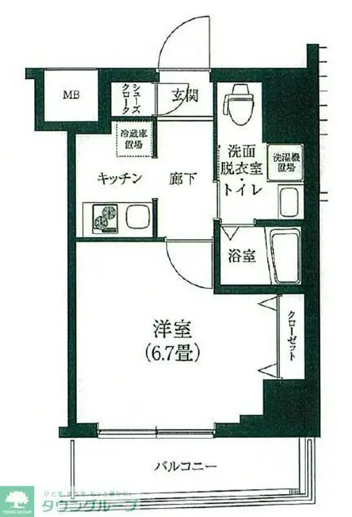 アイル プレミアム亀戸ノース 8階階 間取り