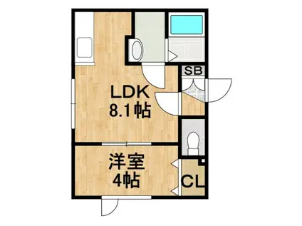 KENT HOUSEII(1LDK/2階)の間取り写真