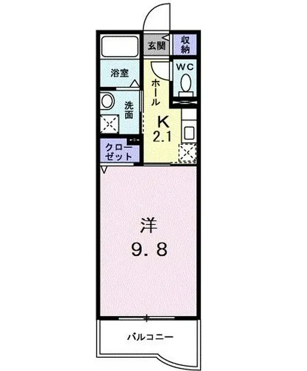 ジェルメ 東所沢 3階階 間取り